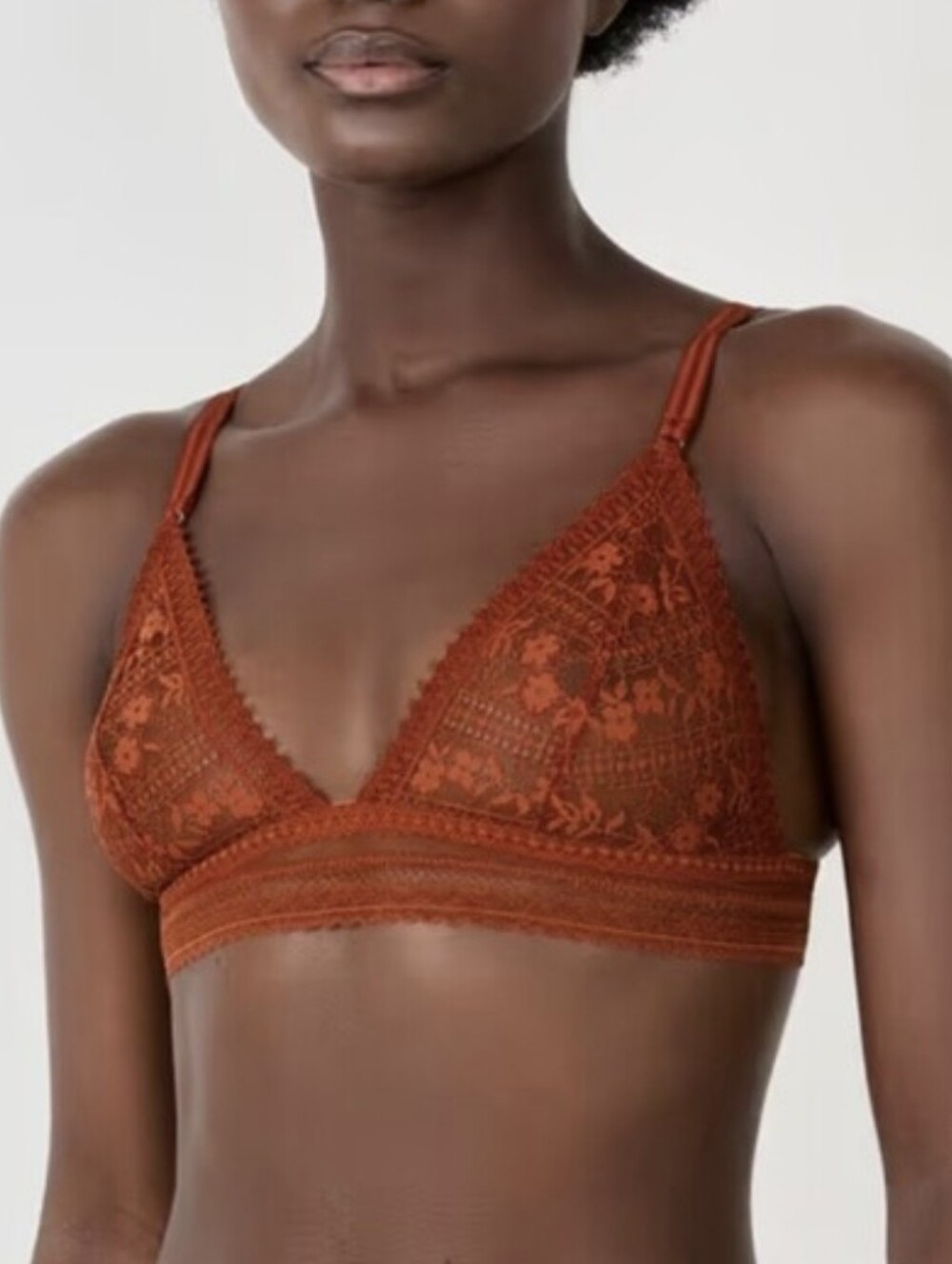 Victoria's Secret Rust Lace Bralette